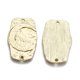 thumbnail image 2 of Alloy Links Connectors Rectangle with Moon Cadmium Free & Nickel Free & Lead Free Real 16K Gold Plated 29x18.5x2mm Hole: 1.8mm, 2 of 2