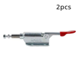 thumbnail image 3 of 2Pcs GH-36070 Toggle Latch Push/Pull Quick Release Toggle Clamp Hand Fixation Tool Workpiece Holder Tool Fixture,2 x pliers tooling clamps GH-36070,Silver & Red, 3 of 6