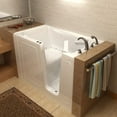 thumbnail image 3 of Meditub 3054Ra 54" Acrylic Air Walk In Tub For Alcove Installations - Off White, 3 of 4