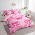 thumbnail image 3 of Homewish Cute Ribbon Bowknot Twin Bedding Sets 7-Piece for Teens Adults Female,Pink White Bedding Comforter Set Microfiber,Dreamy Princess Breathable Sheet Sets,Super Cozy Room Decor,Reversible, 3 of 8