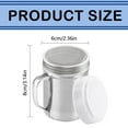 thumbnail image 3 of Powdered Sugar Shaker Duster, 1 Pc Cinnamon Sugar Shakers with Lid and Handle, Fine Mesh Stainless Steel Dredge for Baking Soda Flour Cinnamon Cocoa, 2.36x3.14 Inch, Silver, 3 of 9