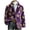 Purple, variant on Men's St.Patrick's Day Carnival Blazer Graphic Print Long Sleeve Coat Festival Holiday Party Cardigan Jacket with Pockets M