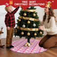 thumbnail image 5 of 36 Inch Christmas Tree Skirt – Velvet Plush Tree Mat, Soft Thickened Polyester with Red Ties, Single-Sided Printing, Available in 30in/36in/48in, Perfect for Holiday Xmas Tree Decoration, 5 of 7