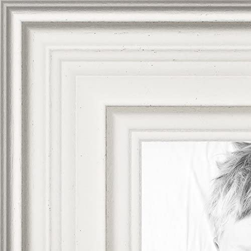 wom80801-wht-24x36 barnwood wood picture frame, 24 x 36,