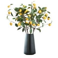 thumbnail image 3 of Vase Ceramics Wide Mouth Solid Color Minimalism Style Artificial Flowers Matte Home Decor Flower Pot, 3 of 18