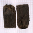 thumbnail image 3 of OQRKI 40cm Faux Fur Leg Warmer Plush Fashion Long Leg Warmer Boot Cuffs Cover for Women Girls (Brown), 3 of 7