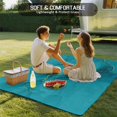 thumbnail image 4 of Turquoise Marble Outdoor Rug 6x9 Ft - Reversible Patio Rug Outdoor Camping Rugs, Minimalist Abstract Golden Fluid Art Washable Indoor Outdoor Area Rugs, Non-Slip Outdoor Carpet Runner for Deck/Porch, 4 of 8