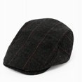 thumbnail image 4 of Boina de espiga para hombre, gorra cálida para la parte delantera, gorro cálido para personas de mediana edad y mayores, gorro de lana para otoño e invierno, 4 of 6