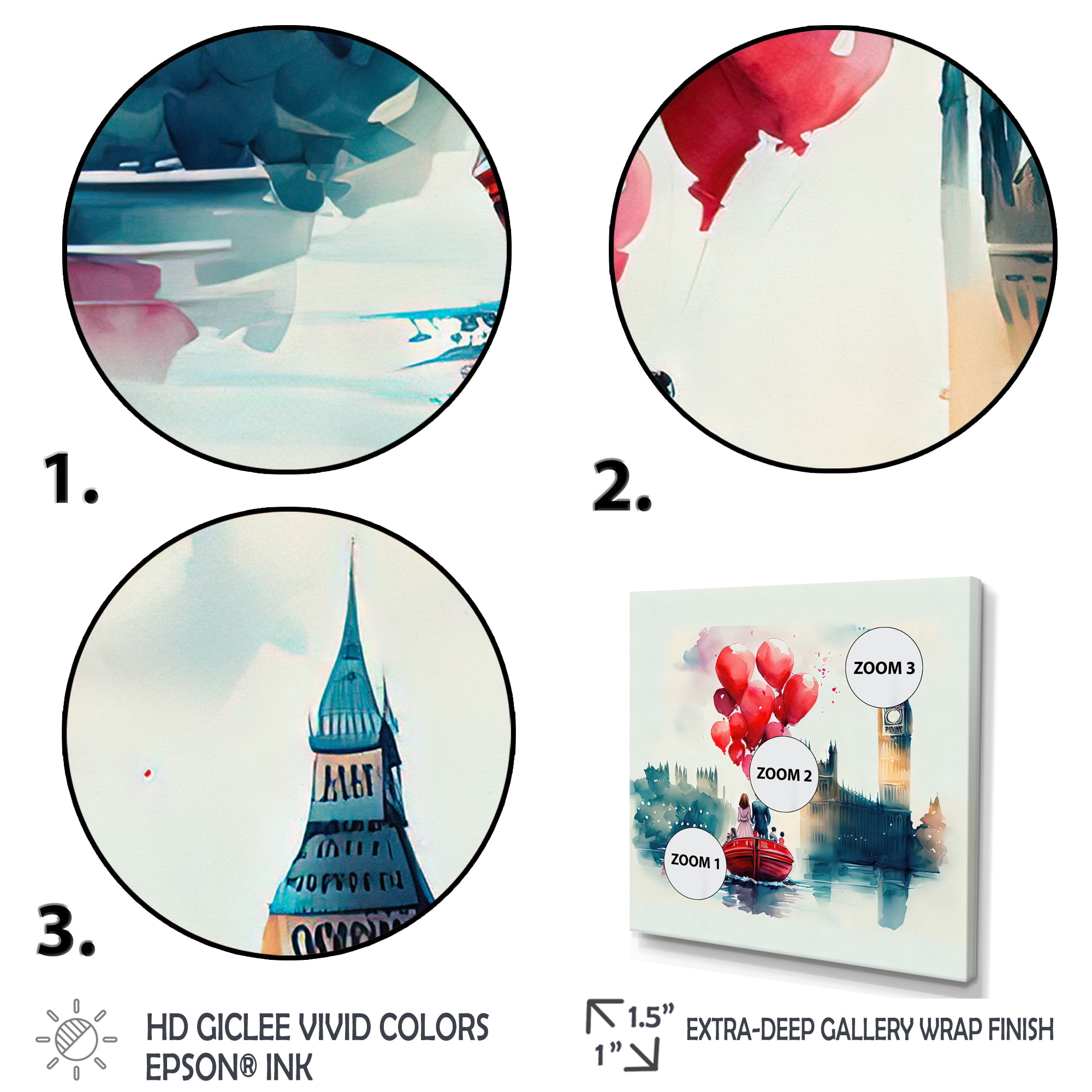 Designart Loving Couple Spending Time Outdoors IV Canvas Wall Art