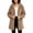 B-Coffee, variant on Womens Outwear Plus Size, Solid Winter Faux Coats Long Sleeve Hoddede Pockets Fleece Jacket Casual Trendy Outerwear