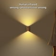 thumbnail image 6 of Harpi Wall Sconce Light Plug In, 1 Piece Set, Wood Grain Body Induction Led Light, Filled Electromagnetic Suction Wall Light, Building Home Bedside Bedroom USB Night Light, 6 of 8