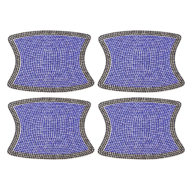 Protector de manija de puerta de automóvil Unique Bargains Anti-rasguños 8x10cm Película protectora de manija de puerta automática Azul, Negro 4 Pcs