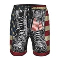 thumbnail image 3 of Fotbe Veterans Day1 Trajes de Baño Estampados para Hombre, Shorts de Verano de Secado Rápido, Ropa de Playa, Bañadores-Small, 3 of 6