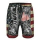 thumbnail image 3 of Balery Veterans Day1 Traje de Baño Estilo Hawaiano para Hombre, Shorts de Secado Rápido con Bolsillos-Medium, 3 of 6