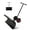 Black - Black pole - Red rim - Black shovel, variant on Snow Shovel with Wheels, Snow Pusher Plow Angle & 60° Tilt Handle, Efficient Clean Removal Tool for Driveway or Pavement