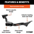 thumbnail image 3 of Curt 13420 Heavy Duty Class 3 Trailer Towing Hitch 2 Inch Receiver, Black, 3 of 8