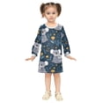 thumbnail image 2 of Girls' long-sleeved dress Koalas and Flowers Girls' A-line dress with ribbed cuffs Soft and comfortable, 2 of 6