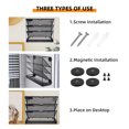 G·PEH 4Tier File Holder Wall File Organizer, File Holder for Refrigerator, No