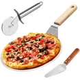thumbnail image 1 of RO Outil de coupe à pizza 3 en 1 Lame de coupe à pizza Roue à pizza Grattoir à pizza en acier inoxydable pour la cuisson de pizzas, de pain, de tartes et de gâteaux Electrónica, 1 of 4