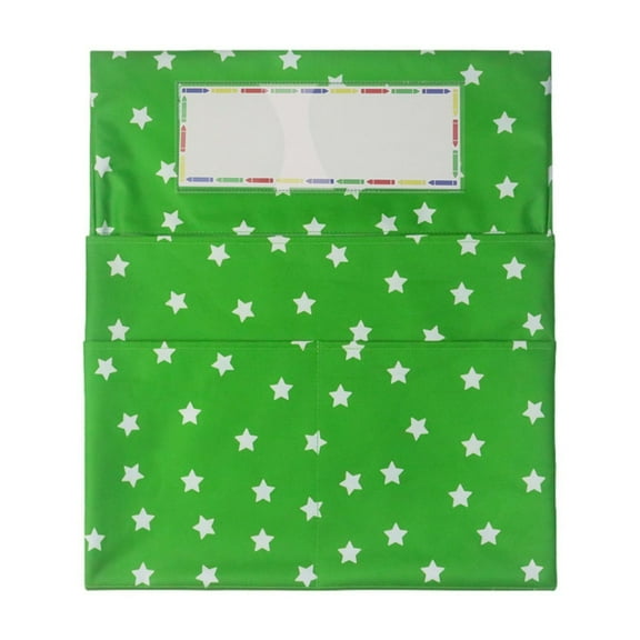 Leott Homes Chair Back Stationery Storage Bag Green, Seat Back Pockets Storage Seat Sacks Convenient for Classroom Chairback Pocket Chair Pocket Organizer