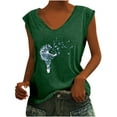 thumbnail image 1 of Birdeem T-Shirts à Col en V pour Femmes Mode Confortable Blouses Féminines Hauts, 1 of 6