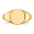 thumbnail image 4 of 14K Yellow Gold Ring Band Signet 9.5x10.5mm Open Back, Size 6, 4 of 5