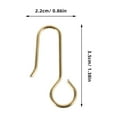 thumbnail image 2 of FRCOLOR 100pcs Shower Curtain Accessories Curtain Hanging Track Hooks Sliding Track Hook Curtain Track Drapery Sliding Hook, 2 of 8