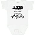 thumbnail image 3 of Inktastic To Do List Funny Racing for Baby Boys or Girls Baby Bodysuit, 3 of 5