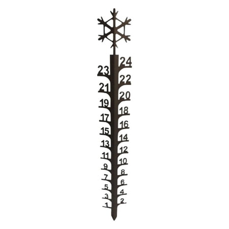 

24inch For Yard Outdoor Decoration Snow Gauge Measuring Tool Lawn Ground Stake