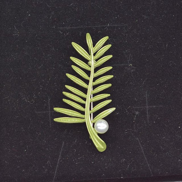 HEJERO de METÁNICO de METÁNICO GINKGO BRÁCHO PINES GREENOS HEBILLO para LAS MUJERES CUMPLEAÑOS - D D