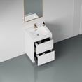 thumbnail image 4 of Eleshine 24" Freestanding Bathroom Vanity with Sink, Stone Resin Countertop, Soft-Close Drawers, 4 of 6