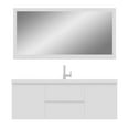 thumbnail image 3 of Alya Bath Paterno 60" Wood Single Wall Mounted Bathroom Vanity in White, 3 of 7