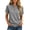 Grey, variant on Casual Women Shirt Short Sleeve Button Down Loose Fit Blouse Spread Collar For Travel, Office, and Daily Wear Polyester Hot Pink Blouse For Women - L,All Season Blouse For Women For Christmas