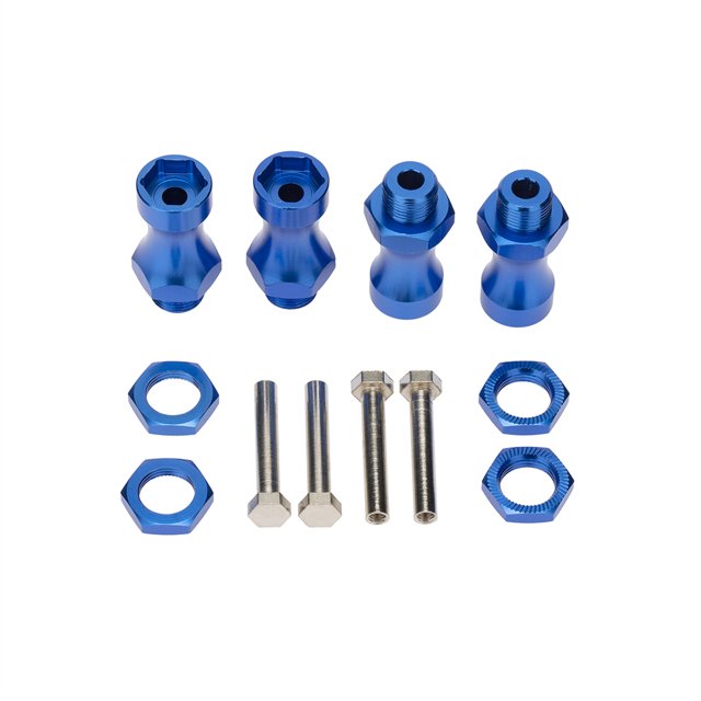 Tholdsy Adaptadores hexagonales RC de 4 piezas, pieza de neumático de rueda robusta Simple profesional, piezas modificadas, Kit de ajuste de extensión Kits de construcción modelo Azul oscuro Tholdsy FN001742-02