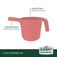 thumbnail image 4 of Expert Gardener 0.5 gal. Resin Watering Can, Coral Peony, 4 of 9