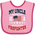 thumbnail image 3 of Inktastic My Uncle Is A Firefighter Nephew Boys or Girls Baby Bib, 3 of 4
