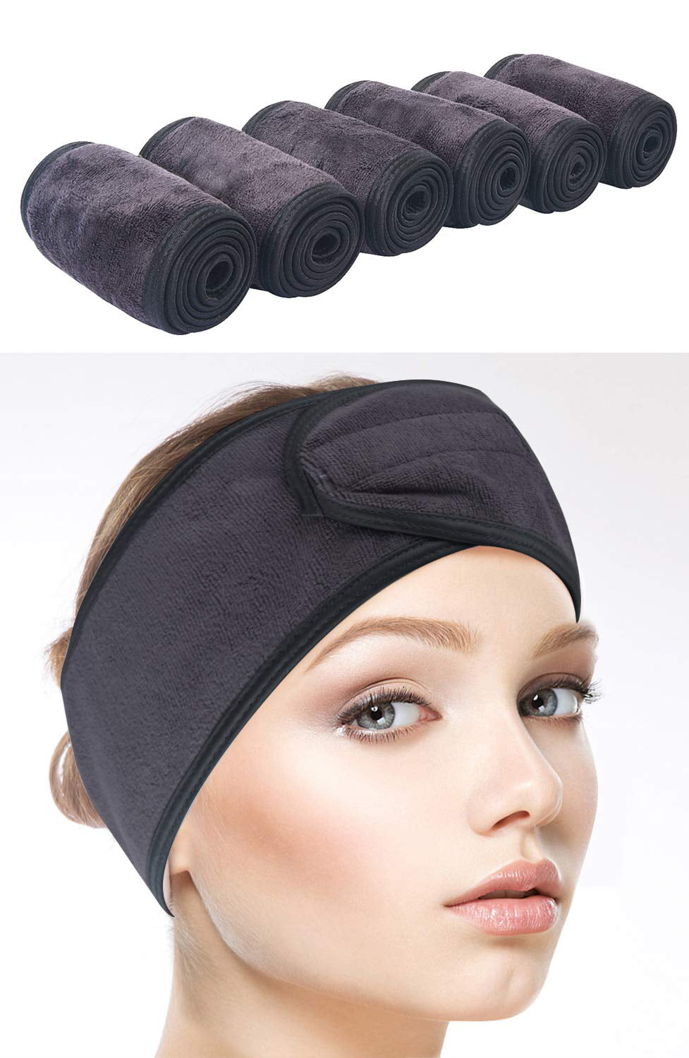 Adjustable Makeup Head Band Hair Wrap Shower Cap Band Hairband Convenient Magic