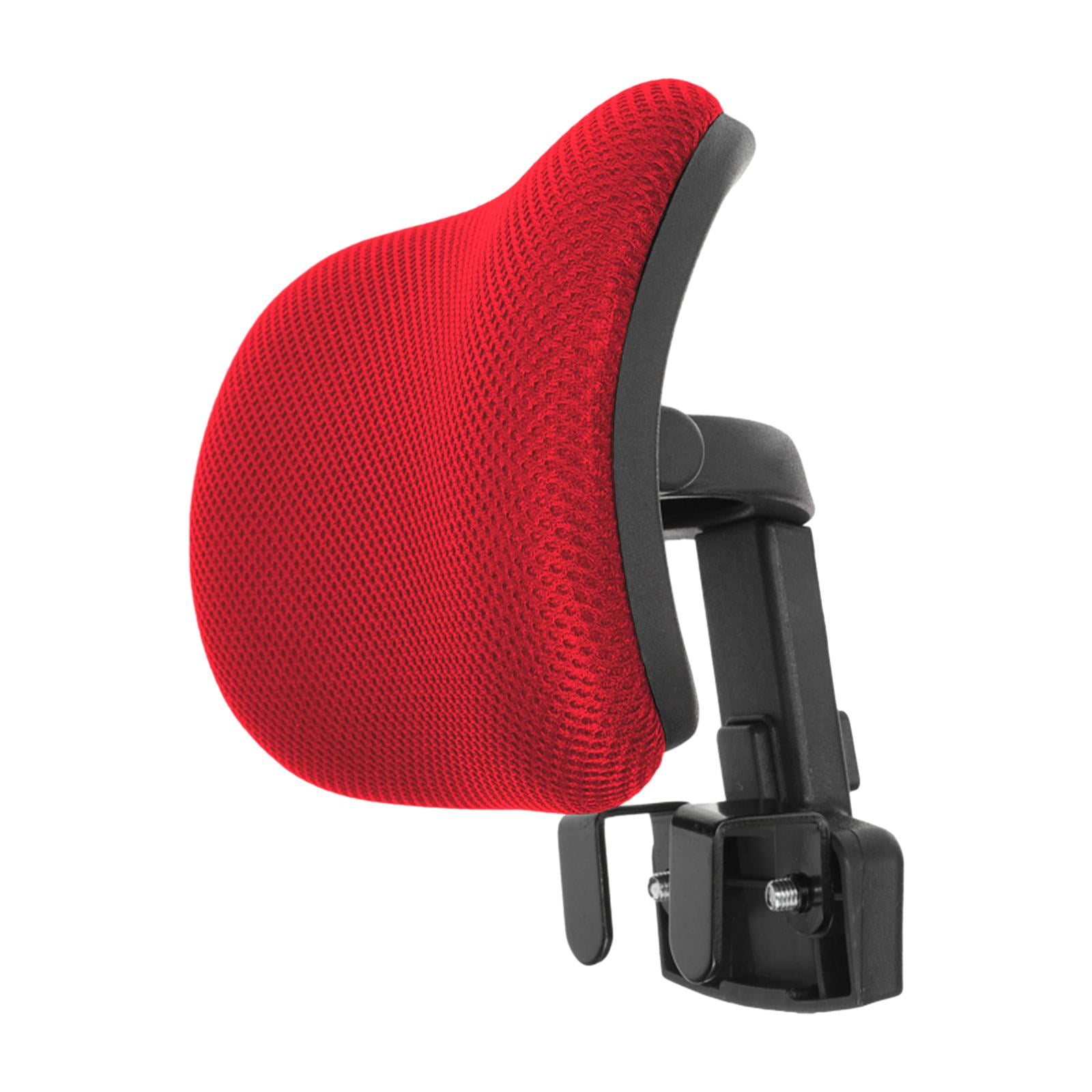 Luzkey Office Chair Headrest Desk Chair Head Rest Adjustable Height Angle Ergonomic Computer Chair Head Pillow Neck Support Cushion Red