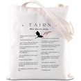 thumbnail image 1 of 4th Wing Merch Shoulder Bag Dragon Rider Inspired Gift FW Bookish Merchandise Fantasy Reader Gift, 1 of 7