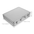 thumbnail image 2 of EXHUMKY 1Pack Aluminum Storage Case For Business Travel 37.0X28.5X9.0In, 2 of 6