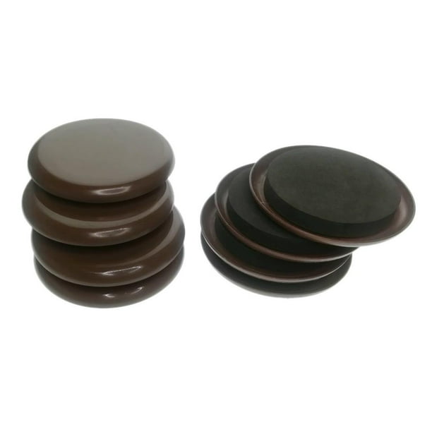 8 Unids Set Fieltro Deslizamiento Muebles Teflong Escalera Piso 8cm Marrón Yotijar