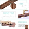 thumbnail image 5 of Keyboard Wrist Rest Pad and Mouse Pads with Wrist Rest Support Set Memory Foam Ergonomic Mouse Pad Easy Typing & Pain Relief for Home Office Computers,Laptop,Gaming-Wooden, 5 of 6