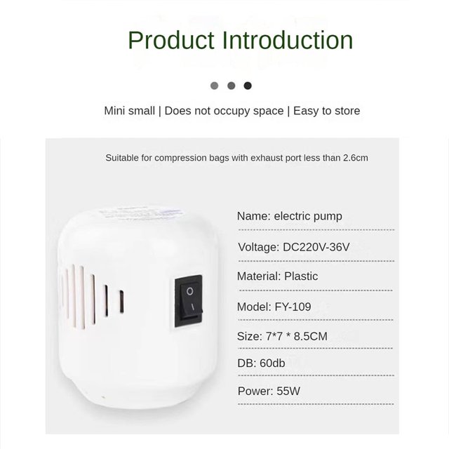 Vacuum Compression Bag Suction Pump Storage Bag Suction Pump Vacuum Suction Pump Compression Bag Suction Pump