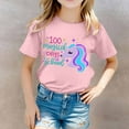 thumbnail image 2 of TZEWGL Cute Shirt For Girl Boy Print Round Neck Loose Short Sleeve Top For Infnants size 8-9T, 2 of 4