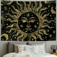 thumbnail image 2 of Orinice Sun Moon Stars Swirls Tapestry Wall Hanging Unique Style Graphic Tapestries Home Wall Decor Art for Living Room Bedroom Apartment Farmhouse Dorm 40x30inch, 2 of 6