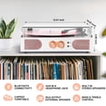 thumbnail image 4 of Tocadiscos de vinilo DANFI AUDIO DF de 3 velocidades con Bluetooth blanco, 4 of 9