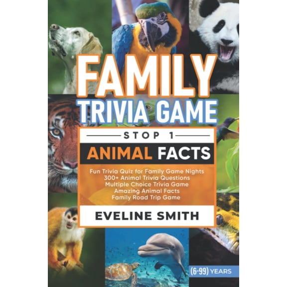 Pre-Owned Family Trivia Game - Stop 1 - Amazing Animals: - 300 Multiple Choice Trivia Questions on Mind-Blowing Animal Facts - Great for Family Game Nights!