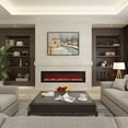 thumbnail image 4 of Mondawe 72 Inch Electric Fireplace Recessed and Wall Mounted, LED Linear Fireplace with Remote Control Ultra-Thin and Low Noise 1500W Adjustable 6 Flame Options, Timer, 4 of 11