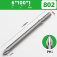 thumbnail image 1 of MYG 60-200mm PH0 PH1 PH2 802 Electric Cross Screwdriver Bit Magnetic ImpactDriver, 1 of 7