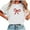 Z01 White, variant on Erwazi Womens Short Sleeve Crew Neck Valentine T Shirts Bow Printed Tee Tops